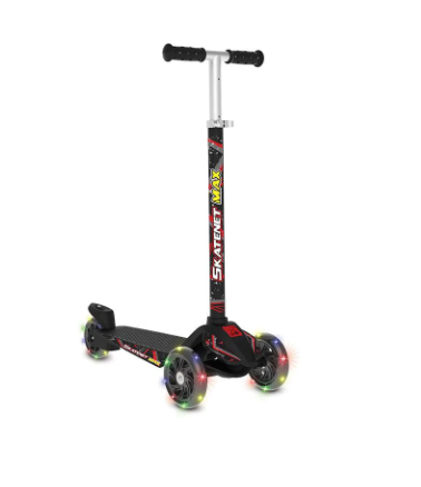 Patinete Skatenet - Max Black - LED - Bandeirante - Ri Happy (Cód.100167002)