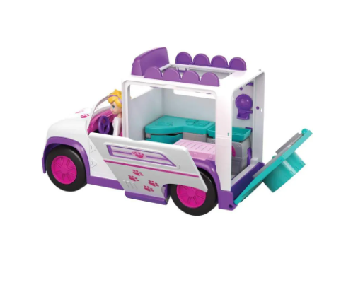 Veículo e Boneca - Polly Pocket - Hospital Móvel dos Bichinhos - Mattel - Ri Happy (Cód.100171510)