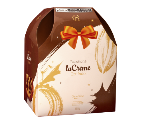 Panetone laCreme ao Leite 650g - CacauShow (Cód.1001966)