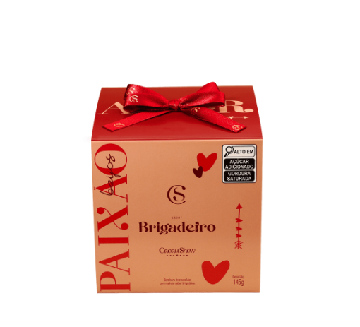 BOMBONS DE BRIGADEIRO CUBO AMOR 145G - CacauShow (Cód.1002122)