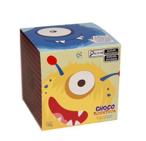 CUBO CHOCOMONSTROS 145G - CacauShow (Cód.1002623)