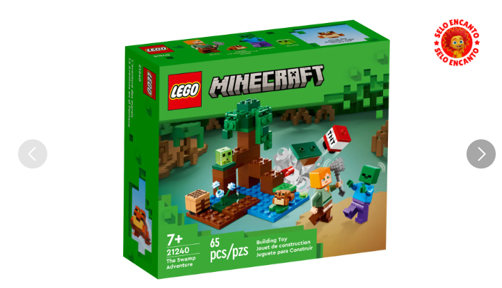 LEGO - Minecraft - A Aventura no Pântano - 21240 - Ri Happy (Cód. 100262566)