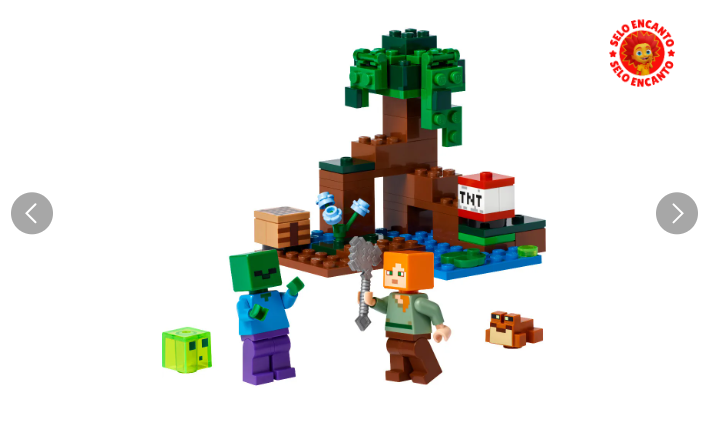 LEGO - Minecraft - A Aventura no Pântano - 21240 - Ri Happy (Cód. 100262566)