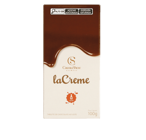 Tablete laCreme de Chocolate ao Leite 100g - CacauShow (Cód.1002638)