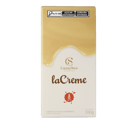 Tablete laCreme de Chocolate Branco 100g - CacauShow (Cód.1002866)