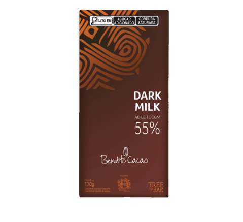 Tablete Dark Milk de Chocolate 55% Cacau 100g - CacauShow (Cód.1003060)