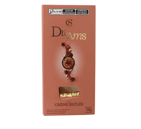 Tablete Dreams Creme Brulee 130g - CacauShow (Cód.1003339)