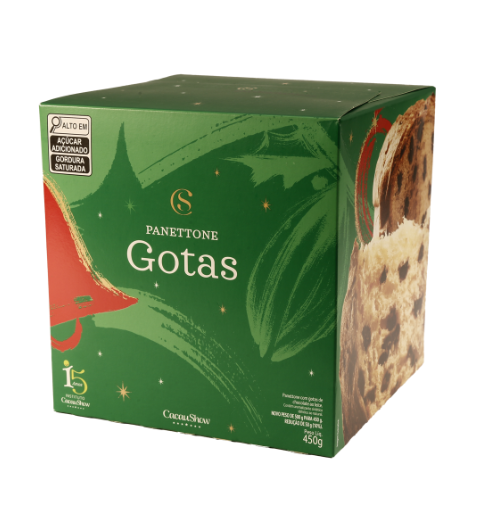 Panetone de Gotas 450g - CacauShow (Cód.1003469)