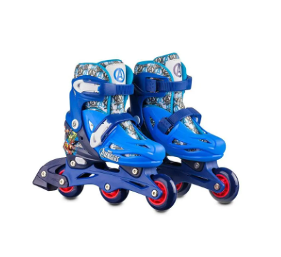 Patins 2 em 1 - Marvel - Vingadores - Inline - Tam 31-34 - Multikids - Azul - Ri Happy (Cód.100461653)