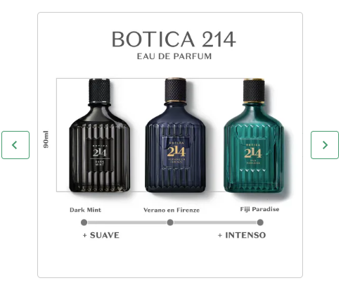 Botica 214 Dark Mint Eau De Parfum 90ml - O Boticário (Cód.47630)