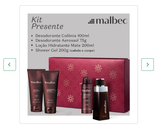 Kit Presente Malbec (4 itens) - O Boticário (Cód.49690)