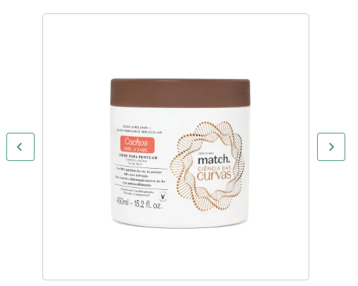 Creme Para Pentear Match Ciência das Curvas Cachos 450ml - O Boticário (Cód. 52082)