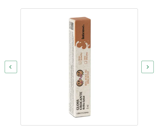 Gloss Crocante Brilho Labial Intense Biscoito ou Bolacha 5ml - O Boticário (Cód.54235)