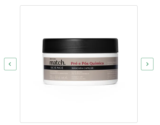 Máscara Capilar Match Science Pré e Pós-Química 250g - O Boticário (Cód.56798)