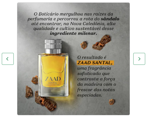 Zaad Santal Eau de Parfum 95ml - O Boticário (Cód. 81382)