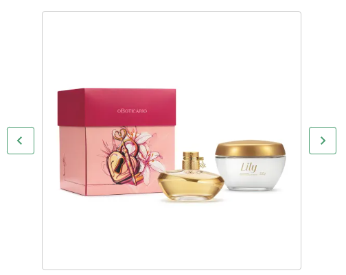 Kit Presente Lily: Eau de Parfum 75ml + Creme Acetinado 250g + Caixa de Presente - DSC - O Boticário (Cód.83531)